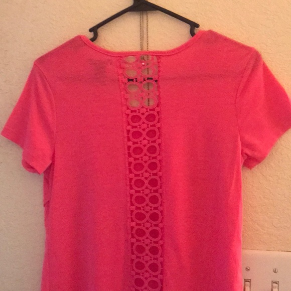 Awesome brand new sexy lace back Rue21 pink tee!! - Picture 5 of 7